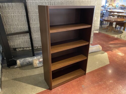 Sturdy Bookcase with Adjustable Shelves in Espresso