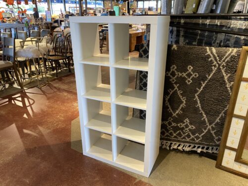 Eight Cubby Shelf in Classic White
