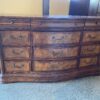 Large Bow Front Twelve Drawer Dresser