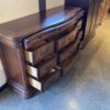 Large Bow Front Twelve Drawer Dresser