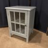 Windham 1 Door Cabinet in Pewter Aqua Finish