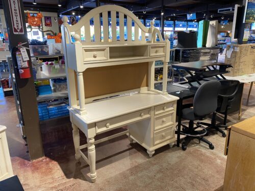 WYNWOOD Two Piece Desk in Antique Parchment