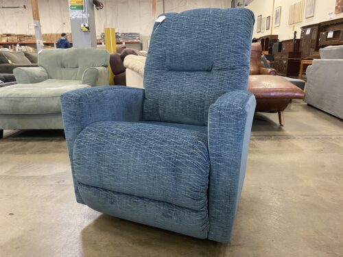 LA-Z-BOY Casey Teal Swiveling Manual Recliner