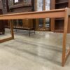 KOMFORT Vintage Mid-Century Modern Danish Teak Console Table with Dark Glass