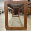 KOMFORT Vintage Mid-Century Modern Danish Teak Console Table with Dark Glass