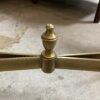 Wide Oval Brass Top Coffee Table