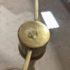 Wide Oval Brass Top Coffee Table