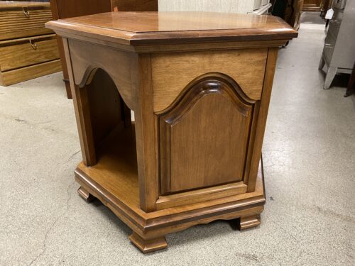 Hexagonal Open 2-Tier Side Table