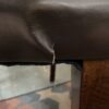O-PALIER Dark Brown Leather Dining Chairs (Set of 4)