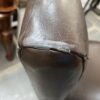 O-PALIER Dark Brown Leather Dining Chairs (Set of 4)