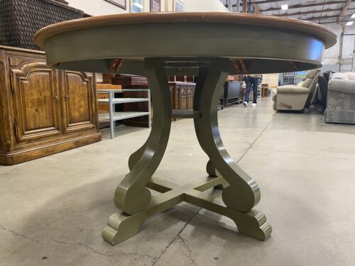 PIER 1 IMPORTS Marchella Round Dining Table in Sage and Brown