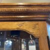 PULASKI Oak 2-Door Glass Shelf Corner Curio Cabinet