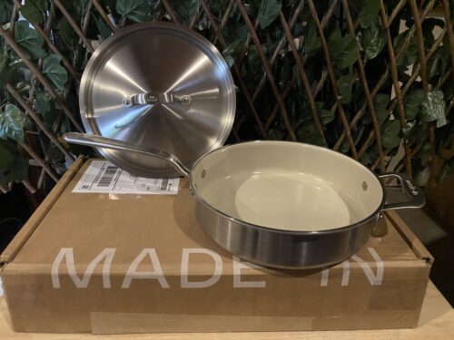 MADE IN 3.5Qt. Saute Pan w/ CeramiClad Non-Stick Coating