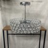 CANARM Alice 3-Light Semi Flush w/ Crystal Accents