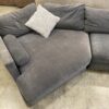 LAZAR Dark Grey 2 Piece Pentagonal Sectional Sofa