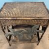 Metal Rattan Design Palm Tree End Table