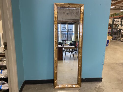 SHEHADI MIRRORS NYC Rectangular Hanging Mirror in Rubi Gold Leaf