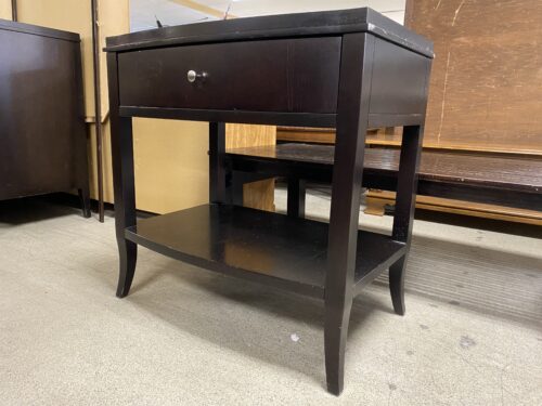 CRATE & BARREL Colette Open Nightstand in Espresso