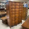 CONTINENTAL FURNITURE Solid Wooden 7-Drawer Dresser w/ Curved Front