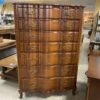 CONTINENTAL FURNITURE Solid Wooden 7-Drawer Dresser w/ Curved Front