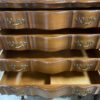 CONTINENTAL FURNITURE Solid Wooden 7-Drawer Dresser w/ Curved Front