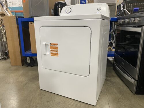AMANA White Extra Large Vented Electric Dryer Model #NED4655EW1