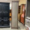 Lighted Wooden Mirrored 5-Shelf Corner Display Case