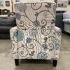 NOBLE HOUSE Darvis Blue and Cream Reclining Accent Chair