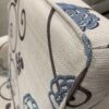 NOBLE HOUSE Darvis Blue and Cream Reclining Accent Chair