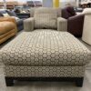 JJ CUSTOM Brown Honeycomb Dual Arm Lounge Chair