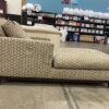 JJ CUSTOM Brown Honeycomb Dual Arm Lounge Chair