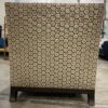 JJ CUSTOM Brown Honeycomb Dual Arm Lounge Chair