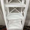 White 2-Drawer 3-Shelf Display Case