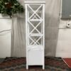 White 2-Drawer 3-Shelf Display Case