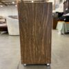 Glass Door Media Cabinet with Adjustable Shelves and Wheels