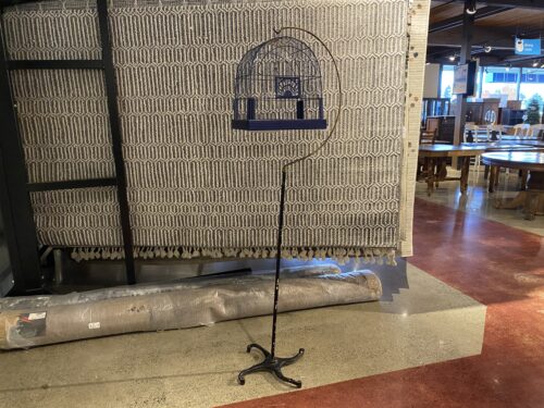 Blue Crown Birdcage Stand