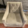 MAXHOME Plush Neutral Warm Grey Tufted Armchair