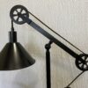Black Industrial Pulley Table Lamp