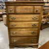 BASSETT Wooden 4-Drawer Tallboy Dresser