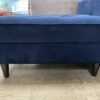 JONATHAN LOUIS Dark Blue Tufted Ottoman