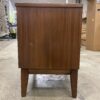DIXIE Vintage Mid-Century Modern Walnut 2 Drawer Nightstand with Recessed Drawers (Set of 2)