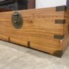Campaign Style Cedar Storage Chest with Brass Accents
