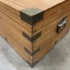 Campaign Style Cedar Storage Chest with Brass Accents