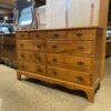 Vintage Ten Drawer Dresser with Detachable Mirror Slats