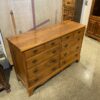 Vintage Ten Drawer Dresser with Detachable Mirror Slats