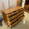 Vintage Ten Drawer Dresser with Detachable Mirror Slats
