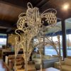 Rustic White Sturdy Plant Stand