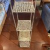 Rustic White Sturdy Plant Stand