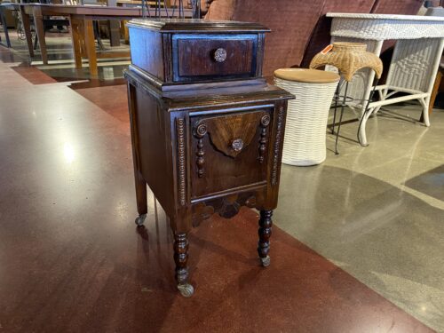 Vintage Two Level Drawer Nightstand