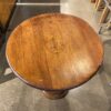 Circular Wooden Pedestal Side Table